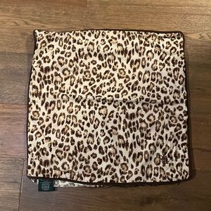 Ralph Lauren pillow case 22x22 leopard.  Case only no insets